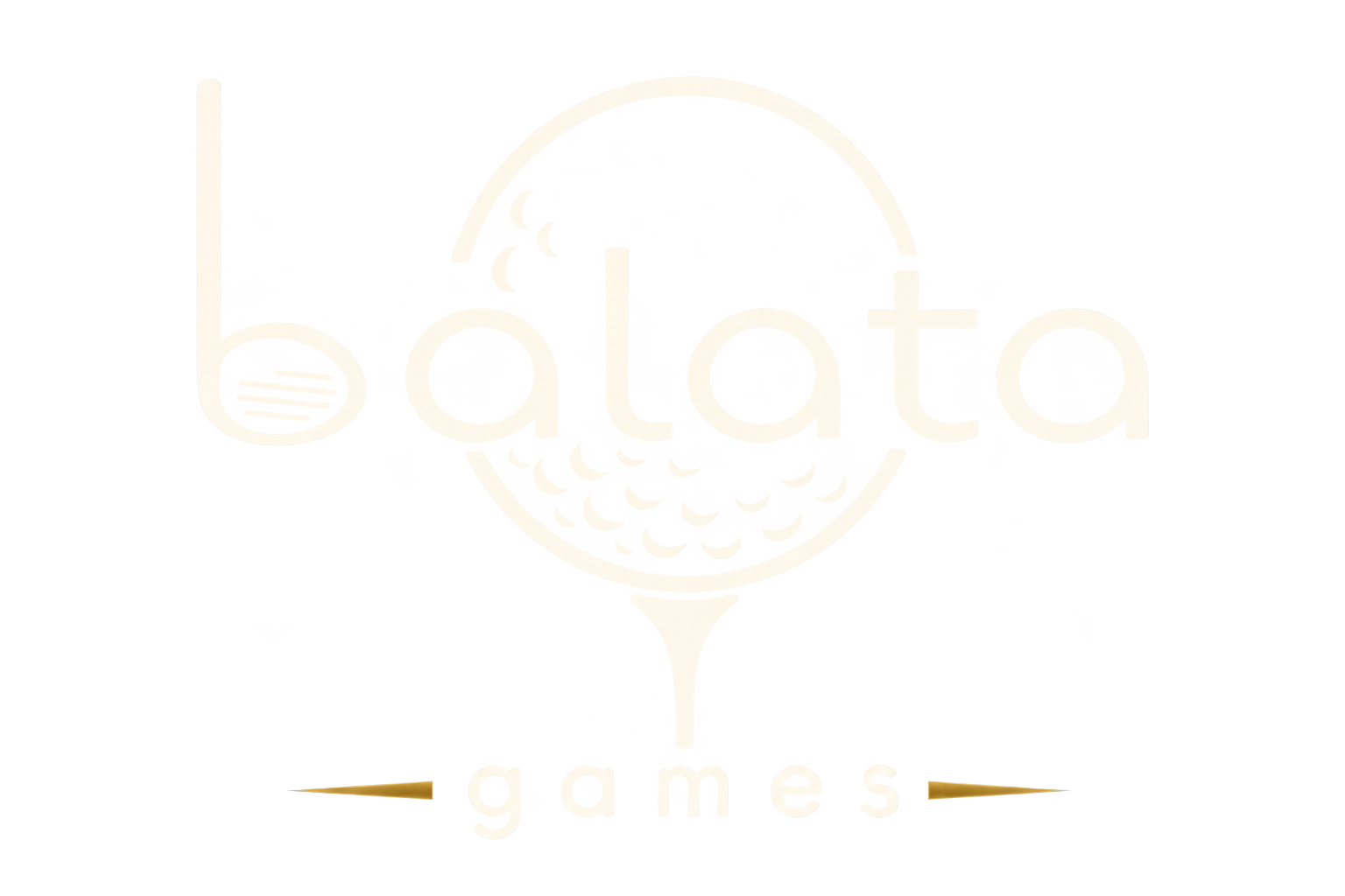 Balata Games — a golf ball on a tee within the Balata crest